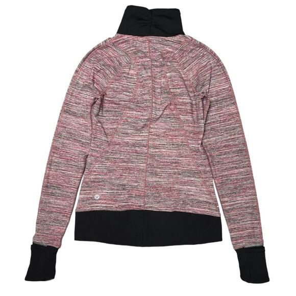 Lululemon Runderful 1/2 Zip Pullover SIZE 4 Space Dye Camo Berry Long Sleeve NEW - Picture 3 of 12